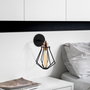 Opviq Lámpara de pared N-1042 Negro y Bronce